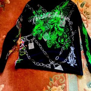 Christian Audigier Men’s Long Sleeve Too, XL. Never Worn.